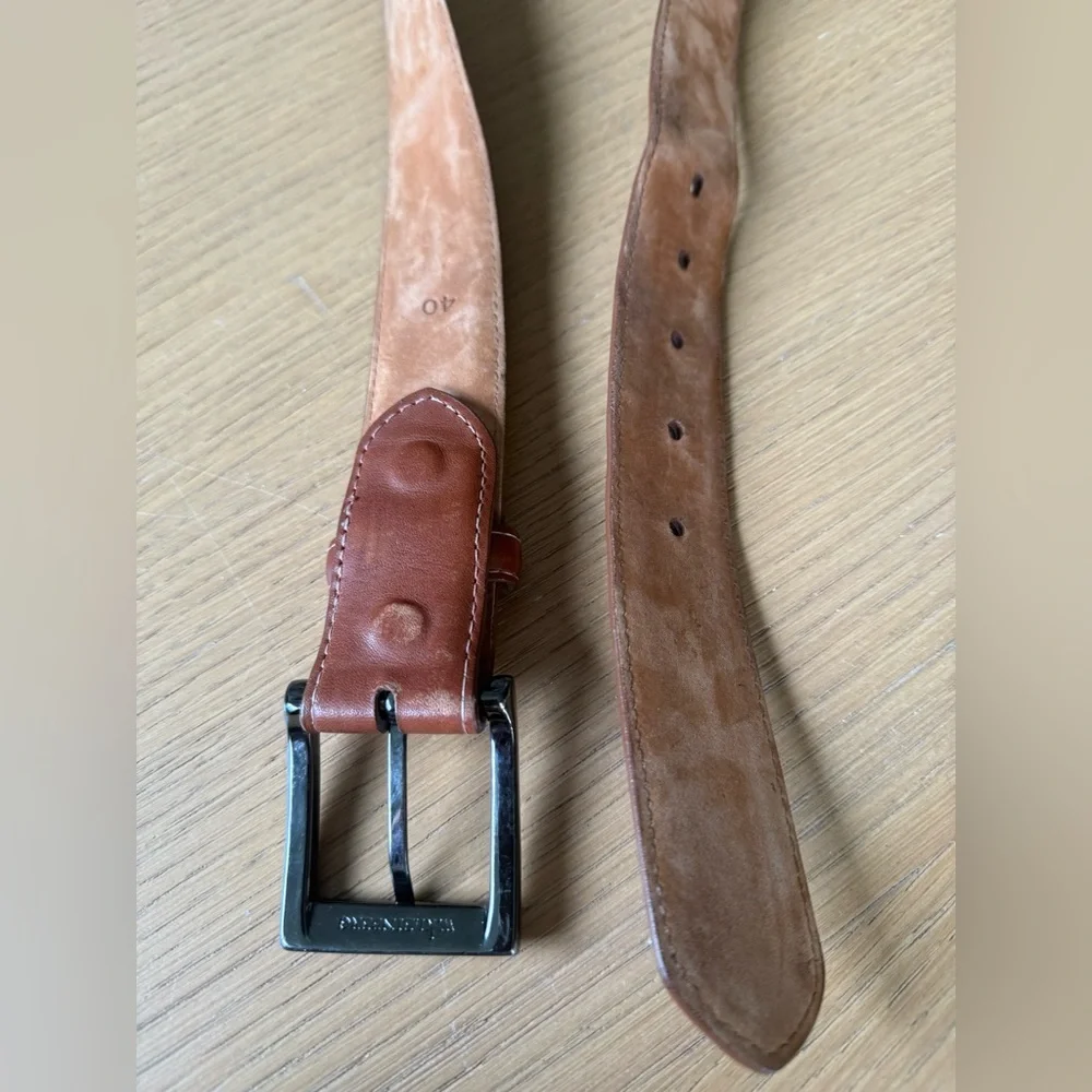 W. KLEINBERG Smooth Leather 1.5” Belt Size 40